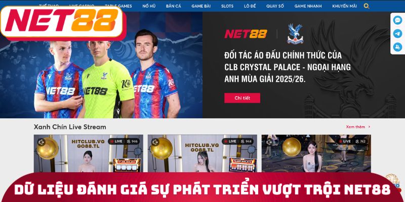 NET88 3 Dữ liệu đánh giá sự phát triển vượt trội Net88