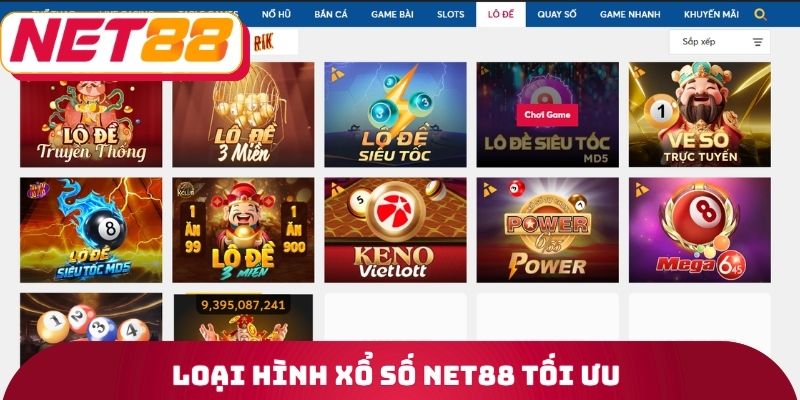 Xổ Số Net88 - Phương Pháp Tham Gia Dự Thưởng Chính Xác 3 Loại hình xổ số Net88 tối ưu