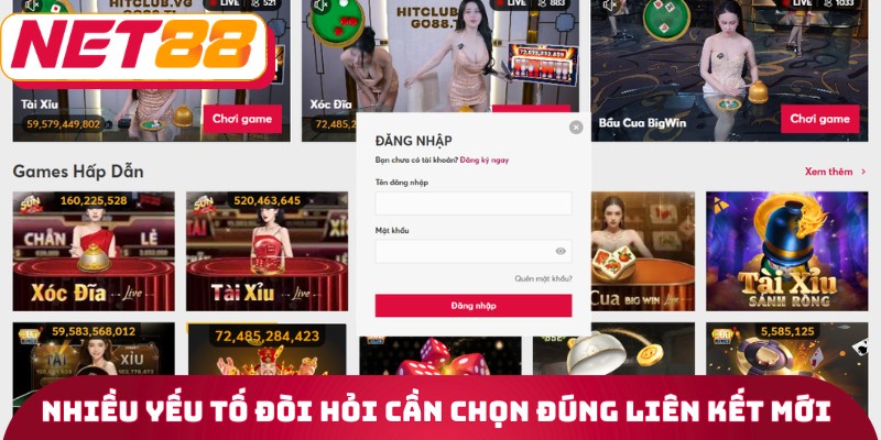 Link Đăng Nhập Net88 Mới Nhất – Vào Cực Nhanh, Chơi Là Thắng 3 Nhiều yếu tố đòi hỏi bạn cần chọn đúng liên kết mới