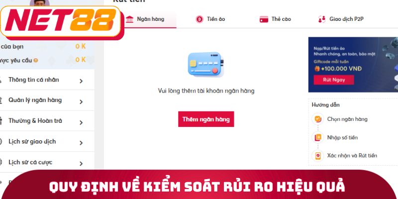 Chính Sách Thanh Toán - Bảo Vệ Quyền Lợi Hội Viên 24/7 2 Quy định về kiểm soát rủi ro hiệu quả