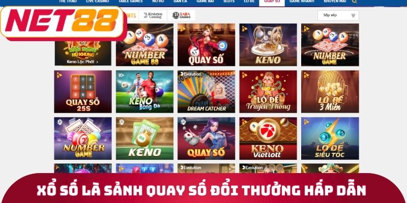 Xổ số là sảnh quay số đổi thưởng hấp dẫn