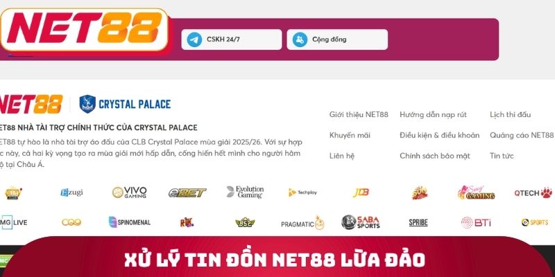 Xử lý tin đồn Net88 lừa đảo